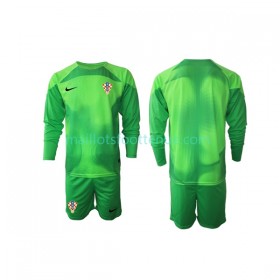 Maillot/Tenue Croatie Gardien Enfant Exterieur Coupe du monde 2022 Manche Longue